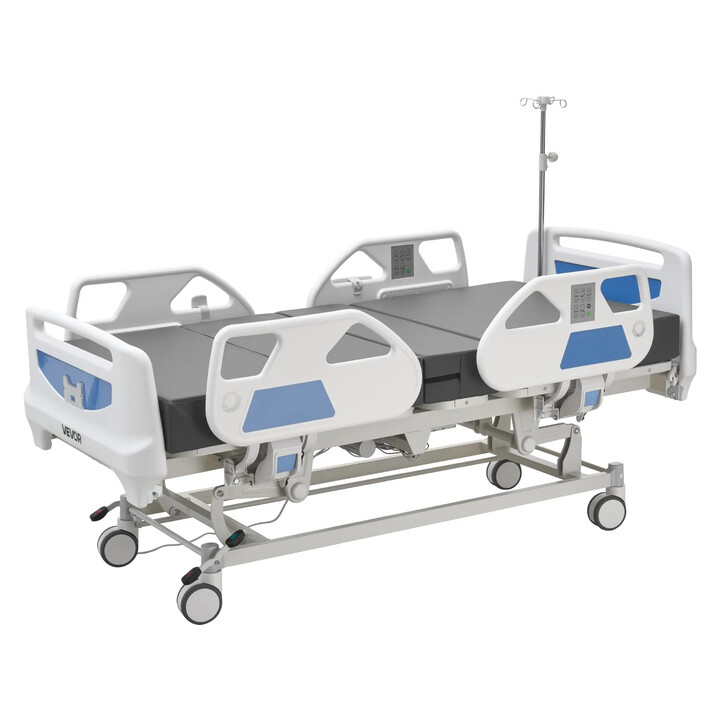 5-funktions fuldelektrisk hospitalsseng 250 kg med Cardiac Chair og HLR-funktion