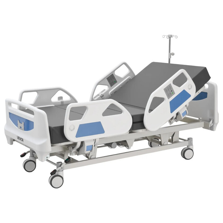 5-funktions fuldelektrisk hospitalsseng 250 kg med Cardiac Chair og HLR-funktion